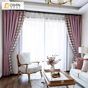 DIHIN HOME Nordic Modern High Quality Curtains Printed,Blackout Grommet Window Curtain for Living Room ,52x63-inch,1 Panel