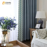 DIHIN HOME Nortic Geometry High Quality Spliced Curtains,Blackout Grommet Window Curtain for Living Room ,52x63-inch,1 Panel