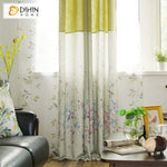 DIHINHOME Home Textile Modern Curtain DIHIN HOME Pastoral Half Blackout Curtains ,Window Curtains Grommet Curtain For Living Room ,39x102-inch,2 Panels Included