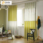 DIHINHOME Home Textile Modern Curtain DIHIN HOME Pastoral Half Blackout Curtains ,Window Curtains Grommet Curtain For Living Room ,39x102-inch,2 Panels Included