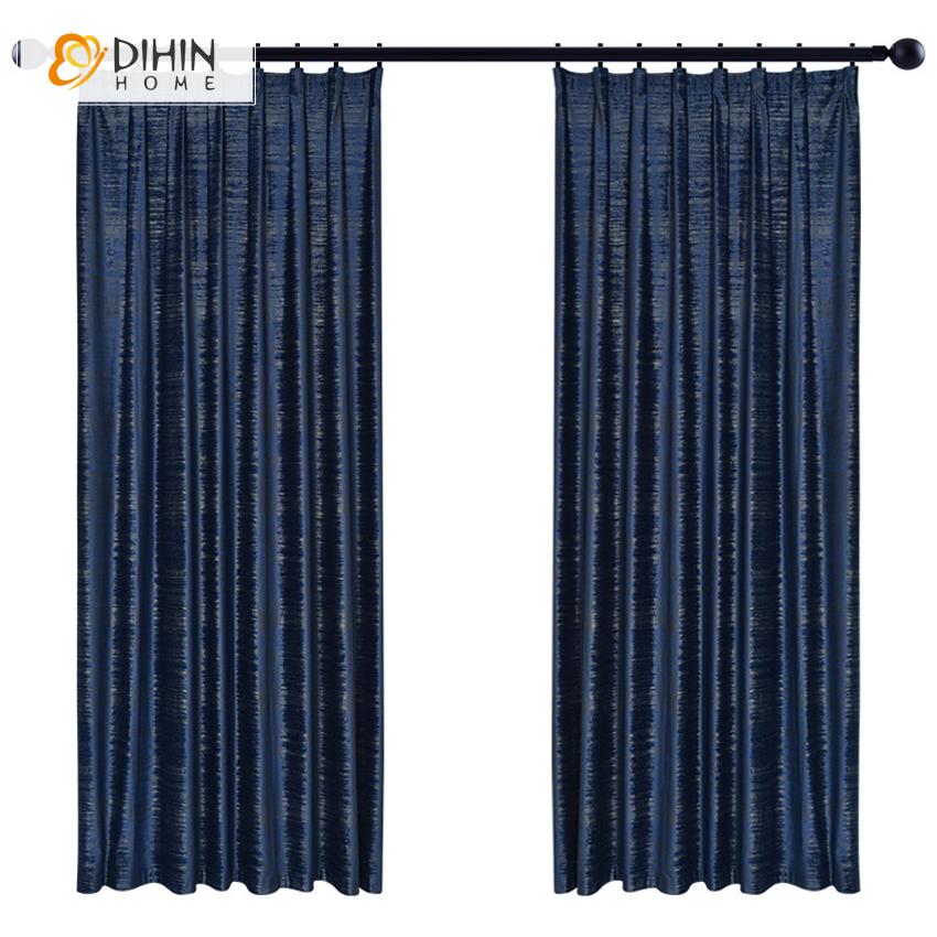 DIHIN HOME Postmodern Style Neat Printed ,Blackout Grommet Window Curtain for Living Room ,52x63-inch,1 Panel