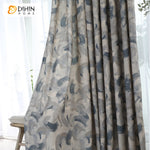 DIHINHOME Home Textile Modern Curtain DIHIN HOME Retro Abstract Pattern Printed,Blackout Grommet Window Curtain for Living Room,1 Panel