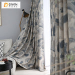 DIHINHOME Home Textile Modern Curtain DIHIN HOME Retro Abstract Pattern Printed,Blackout Grommet Window Curtain for Living Room,1 Panel