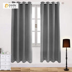 DIHINHOME Home Textile Modern Curtain DIHIN HOME Simple Grey Printed，Blackout Grommet Window Curtain for Living Room ,52x63-inch,1 Panel