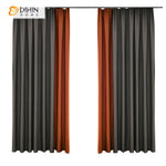 DIHINHOME Home Textile Modern Curtain DIHIN HOME Simple Modern Solid Color Curtains,Blackout Grommet Window Curtain for Living Room ,52x63-inch,1 Panel