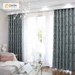 DIHINHOME Home Textile Modern Curtain DIHIN HOME Simple Pattern Printed，Blackout Grommet Window Curtain for Living Room ,52x63-inch,1 Panel