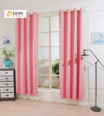 DIHINHOME Home Textile Modern Curtain DIHIN HOME Simple Pink Printed，Blackout Grommet Window Curtain for Living Room ,52x63-inch,1 Panel