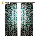 DIHINHOME Home Textile Pastoral Curtain Copy of DIHIN HOME Garden White Camellia Cotton Linen Printed,Blackout Grommet Window Curtain for Living Room ,52x63-inch,1 Panel