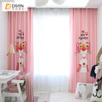 DIHINHOME Home Textile Pastoral Curtain DIHIN HOME 3D Printed Pink Tigger Blackout Curtains,Window Curtains Grommet Curtain For Living Room ,39x102-inch,2 Panels Included