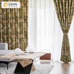 DIHIN HOME American Pastoral Printed Curtains ,Blackout Grommet Window Curtain for Living Room ,52x63-inch,1 Panel