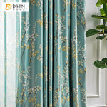 DIHINHOME Home Textile Pastoral Curtain DIHIN HOME Garden High Precision Leaves Printed Curtain,Blackout Grommet Window Curtain for Living Room,1 Panel