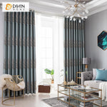 DIHINHOME Home Textile Pastoral Curtain DIHIN HOME Garden High Quality Jacquard Curtains，Blackout Grommet Window Curtain for Living Room ,52x63-inch,1 Panel