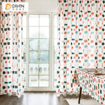 DIHIN HOME Garden Pumpkin Printed Curtains ,Blackout Grommet Window Curtain for Living Room ,52x63-inch,1 Panel