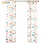 DIHINHOME Home Textile Pastoral Curtain DIHIN HOME Garden Pumpkin Printed Curtains ,Blackout Grommet Window Curtain for Living Room ,52x63-inch,1 Panel Roman Shades Window Curtains Curtains Window Blinds Curtains Drapes