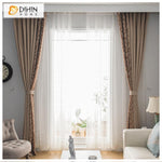 DIHINHOME Home Textile Pastoral Curtain DIHIN HOME Garden Spliced Curtains，Blackout Grommet Window Curtain for Living Room ,52x63-inch,1 Panel