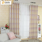 DIHINHOME Home Textile Pastoral Curtain DIHIN HOME Luxury European Jacquard Curtain ,Blackout Grommet Window Curtain for Living Room ,52x63-inch,1 Panel