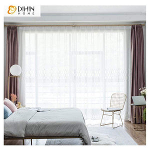 DIHINHOME Home Textile Pastoral Curtain DIHIN HOME Luxury Velvet Curtains,Blackout Grommet Window Curtain for Living Room ,52x63-inch,1 Panel