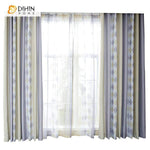 DIHINHOME Home Textile Pastoral Curtain DIHIN HOME Modern Geometric Curtains，Blackout Grommet Window Curtain for Living Room ,52x63-inch,1 Panel
