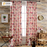 DIHINHOME Home Textile Pastoral Curtain DIHIN HOME Modern Oil Painting Curtain ,Cotton Linen ,Blackout Grommet Window Curtain for Living Room ,52x63-inch,1 Panel
