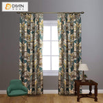 DIHINHOME Home Textile Pastoral Curtain DIHIN HOME Pastoral Banana Tree Printed Curtains，Blackout Grommet Window Curtain for Living Room ,52x63-inch,1 Panel