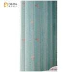 DIHIN HOME Pastoral Flamingo Printed Curtain ,Cotton Linen ,Blackout Grommet Window Curtain for Living Room ,52x63-inch,1 Panel