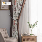 DIHINHOME Home Textile Pastoral Curtain DIHIN HOME Pastoral Flower Spliced Curtains，Blackout Grommet Window Curtain for Living Room ,52x63-inch,1 Panel