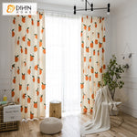DIHINHOME Home Textile Pastoral Curtain DIHIN HOME Pastoral Fruits Printed,Blackout Grommet Window Curtain for Living Room,1 Panel