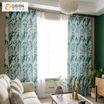 DIHIN HOME Pastoral Green Banana Tree Printed Curtains ,Blackout Grommet Window Curtain for Living Room ,52x63-inch,1 Panel