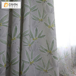 DIHINHOME Home Textile Pastoral Curtain DIHIN HOME Pastoral Green Color Printed,Blackout Grommet Window Curtain for Living Room ,52x63-inch,1 Panel
