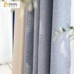 DIHIN HOME Pastoral High Quality 3 Fabrics Spliced,Blackout Grommet Window Curtain for Living Room ,52x63-inch,1 Panel