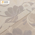 DIHIN HOME Pastoral High Quality Flower Curtains ,Blackout Grommet Window Curtain for Living Room ,52x63-inch,1 Panel
