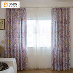 DIHINHOME Home Textile Pastoral Curtain DIHIN HOME Pastoral Pink Color Lemon Trees Printed,Blackout Grommet Window Curtain for Living Room ,52x63-inch,1 Panel