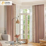 DIHINHOME Home Textile Pastoral Curtain DIHIN HOME Pastoral Pink Printed,Blackout Grommet Window Curtain for Living Room ,52x63-inch,1 Panel