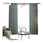 DIHINHOME Home Textile Pastoral Curtain DIHIN HOME Pastoral Printed Floral Curtains，Blackout Grommet Window Curtain for Living Room ,52x63-inch,1 Panel