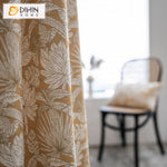 DIHINHOME Home Textile Pastoral Curtain DIHIN HOME Pastoral Retro Printed,Blackout Grommet Window Curtain for Living Room ,52x63-inch,1 Panel