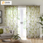 DIHINHOME Home Textile Pastoral Curtain DIHIN HOME Pastoral Water Grass Printed Blackout Grommet Window Curtain for Living Room ,52x63-inch,1 Panel