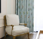 DIHINHOME Home Textile Pastoral Curtain Garden Printing Flower Blackout Curtains Window Drapes For Living Room