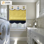 DIHINHOME Home Textile Roman Blind DIHIN HOME Cartoon Bear Printed Roman Shades ,Easy Install Washable Curtains ,Customized Window Curtain Drape, 24"W X 64"H
