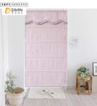 DIHINHOME Home Textile Roman Blind DIHIN HOME Pink Printed Roman Shades Wavy Valance,Easy Install Washable Curtains ,Customized Window Curtain Drape, 24"W X 64"