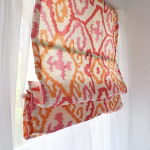 Modern Jacquard Geometric Printed Roman Shades / Window Blind Fabric Curtain Drape, 23"W X 64"H