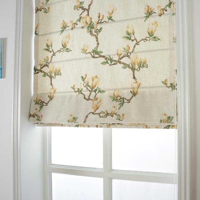 DIHINHOME Home Textile Roman Blind Pastoral Floral Printed Roman Shades / Window Blind Fabric Curtain Drape, 23"W X 64"H