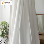 DIHIN HOME High Quality Milk White Sheer Curtain, Grommet Window Curtain for Living Room ,52x63-inch,1 Panel