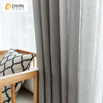 DIHINHOME Home Textile Sheer Curtain DIHIN HOME Modern Grey Day Curtain ,Sheer Curtain, Grommet Window Curtain for Living Room ,52x63-inch,1 Panel