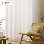 DIHINHOME Home Textile Sheer Curtain DIHIN HOME Modern Irregular Wavy Stripes,Sheer Curtain, Grommet Window Curtain for Living Room ,52x63-inch,1 Panel