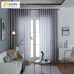 DIHIN HOME Modern Simple Grey Sheer Curtain,Grommet Window Curtain for Living Room ,52x63-inch,1 Panel
