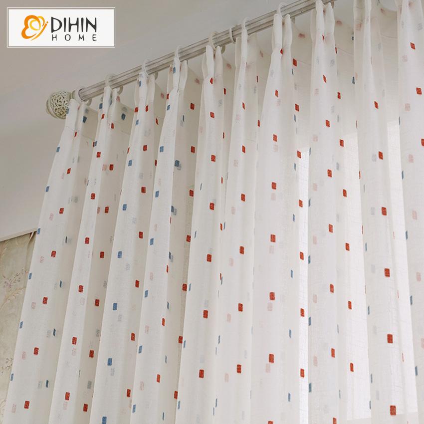 Polka Dot Sheer Curtains