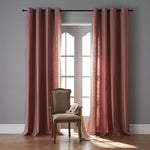 Modern Dark Brown Color Linen Solid Sheer Curtain Window Curtains For Living Room - DIHINHOME Home Textile