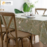 DIHINHOME Home Textile Tablecloth Copy of DIHIN HOME Autumn Leaves Printed Tablecloth For Rectangle Tables,Custom Washed Linen Tablecloth,Handmade Rectangle Table Cover