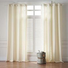 Modern White Color Linen Solid Sheer Curtain Window Curtains For Living Room Curtains custom curtains blackout curtains curtains for living room curtain fabric linen curtains